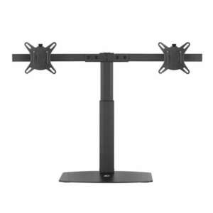 ACT AC8332 Free Standing Gas Spring Dual Monitor Arm Office Crossbar 10"-27" Black kép