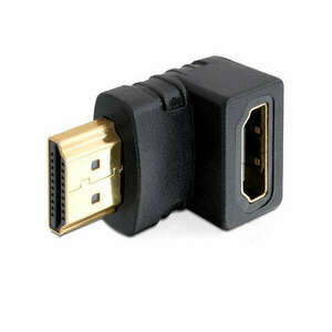 DeLock Adapter HDMI male > HDMI female 90° down kép