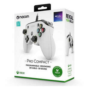 BigBen Nacon Pro Compact Xbox Series fehér kontroller kép