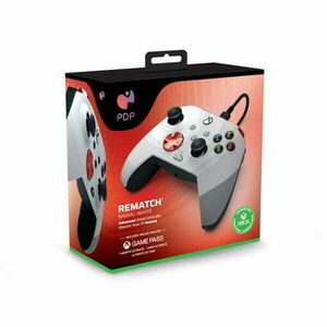 PDP Rematch Xbox Series X|S/Xbox One/PC 3, 5 mm audio vezetékes fehér kontroller kép