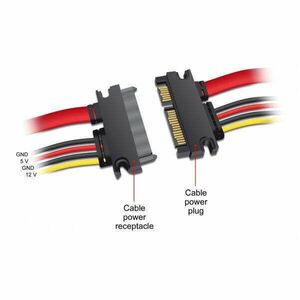 Delock 84362 20cm SATA hosszabbító kábel kép