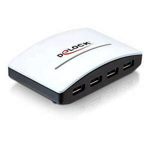 DeLock USB 3.0 HUB 4 port External (61762) kép