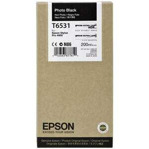 Epson T6531 tintapatron fotó fekete 200ml Eredeti kép