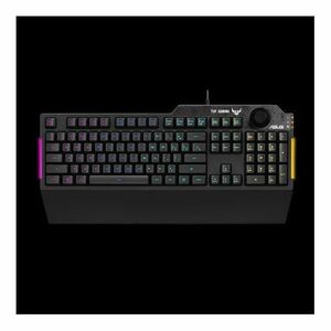 ASUS TUF Gaming K1 billentyűzet USB QWERTY Magyer Fekete (90MP01X0-BKHA00) kép