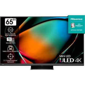 Hisense 65U8KQ televízió 165, 1 cm (65") 4K Ultra HD Wi-Fi Fekete, Szürke 500 cd/m? kép