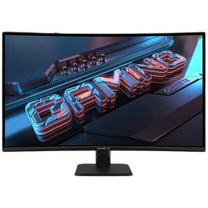 GIGABYTE GS32QC, 80 cm (31.5"), QHD, 1500R, 165 / 170 Hz, 1 ms, HDMI, DP, (G), Fekete VA monitor kép