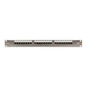 Nikomax STP patch panel cat.5e 24 port 19" 1U árnyékolt (NMC-RP24SD2-1U-MT) kép