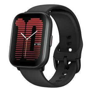 AMAZFIT ACTIVE okosóra (szilikon szíj, aktivitásmérő, GPS, 120 sport mód, vízálló, 5 ATM) FEKETE kép