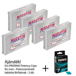 MARATON Plus - 5 csomag / 30 kapszula - Szuperkedvező csomag + Ajándék PRORINO Potency Caps 1 csomag kép