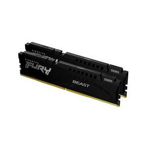 16GB 5200MHz DDR5 RAM Kingston Fury Beast Black CL40 (2x8GB) (KF552C40BBK2-16) kép