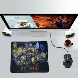 Professzionális Gaming egérpad Dota2, gumírozott talp, 250x300x3mm, animált figurás mintával kép