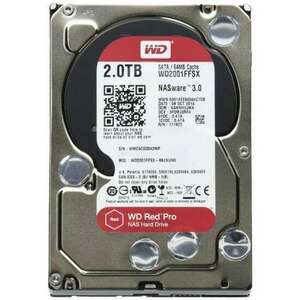 Western Digital WD Red Pro 3.5" 2TB SATAIII 7200RPM 64MB belső merevlemez kép