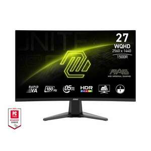 MSI 27" 27CQ6F MAG 16: 9 WQHD Rapid VA Ívelt Gaming Monitor (MAG 27CQ6F) kép