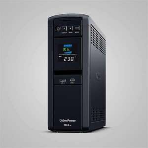 Cyberpower ups gaming, 6xschu, 2xusb 1350va 810w, 230v, színuszus szünetmentes tápegység, line-interaktív, avr, színes lcd CP1350EPFCLCD kép