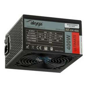 Akyga AK-U4-400 tápegység 400 W 20+4 pin ATX ATX Fekete kép