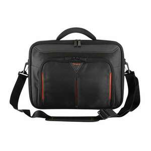 Targus briefcase / classic+ 17-18" clamshell laptop bag - black/red CN418EU kép