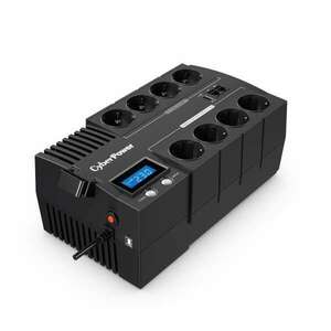 Cyberpower UPS BR1000ELCD (8 aljzat) 1000VA 600W, 230V szünetmentes elosztósor + USB LINE-INTERaktív kép