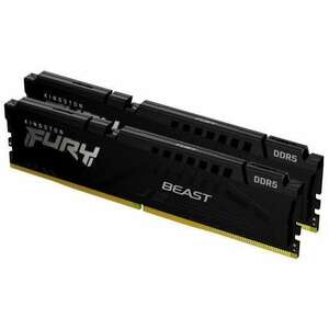 32GB 4800MHz DDR5 RAM Kingston Fury Beast CL38 (2x16GB) (KF548C38BBK2-32) kép