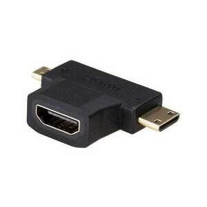 Akyga AK-AD-23 HDMI - miniHDMI - microHDMI 3-as adapter kép