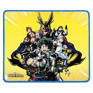 Konix - MY HERO ACADEMIA "U.A 1.A" Gaming Egérpad 320x270mm, Sárga-Mintás kép