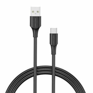 USB 2.0 A és USB-C 3A kábel 0, 5m Vention CTHBD fekete kép