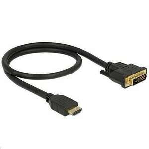 Delock 85652 HDMI male to DVI 24+1 male kétirányú kábel, 1m (85652) kép