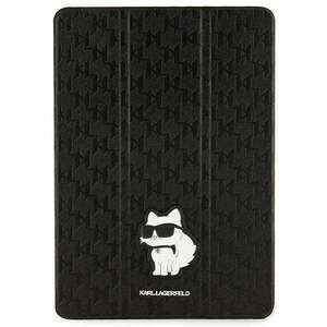 Karl Lagerfeld KLFC10SAKHPCK iPad 10.2" Folio Magnet Allover tok fekete Saffiano Monogram Choupette kép