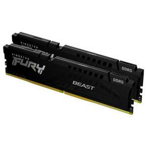 KINGSTON 32GB 6000MT/s DDR5 CL36 DIMM Kit of 2 FURY Beast Black (KF560C36BBEK2-32) kép