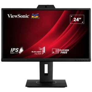 Videokonferencia monitor LED IPS ViewSonic 23.8'', Full HD, 75Hz, 5ms, 2MP webkamera, 2x2W hangszóró, VGA, HDMI, Display Port, USB, VG2440V kép