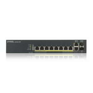 Zyxel GS1920-8HPV2-EU0101F Switch 8x1000Mbps (8xPOE) + 2xGigabit kombó SFP+, Fémházas Menedzselhető (8GbE port), GS1920-8HPV2-EU0101F kép