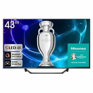 QLED Smart TV HISENSE 43A7KQ, Ultra HD 4K, HDR, 108 cm, G osztály, szürke kép