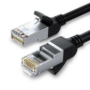 UGREEN Ethernet RJ45 hálózati kábel fém csatlakozókkal Cat.6 UTP 0, 5 m fekete (50190) (UG50190) kép