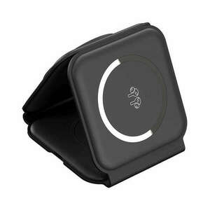 Choetech T588-F 3in1 Magnetic Wireless Charger 15W (black) kép