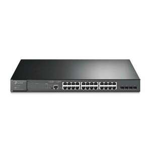 TP-Link TL-SG3428MP Switch 24x1000Mbps (24xPOE+) + 4x1Gigabit SFP+ + 2xkonzol port, Menedzselhető, TL-SG3428MP kép