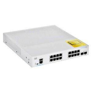 Cisco CBS250 GE 2x1G SFP Gigabit Switch (CBS250-16T-2G-EU) kép