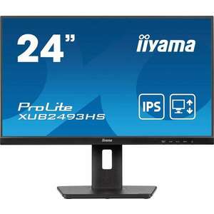 iiyama ProLite XUB2493HS-B6, Full HD, LED, Fekete monitor kép