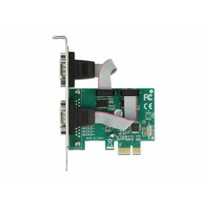 Delock PCI-E Bővítőkártya 2x Soros RS-232 port kép