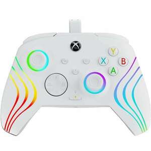 PDP 049-024-WH Afterglow WAVE Xbox Series X|S/Xbox One/PC vezetékes fehér kontroller kép