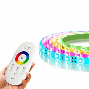 RGB LED szalag - "MagicControl" - 5 m - 100+ program, érintős távirányító - IP65 kép