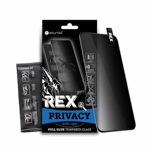 Sturdo Rex glass for Apple iPhone 16 Pro Max privacy, black kép