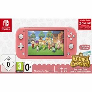 Nintendo Switch Lite, coral + Animal Crossing: New Horizons + Nintendo Switch Online 12 havi kép