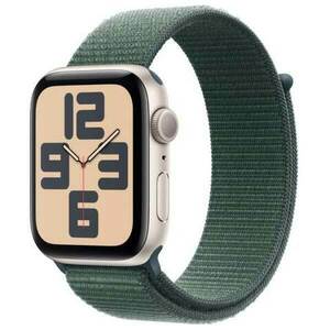 Apple Watch SE 2024 GPS + Cellular 44mm Starlight Aluminium Case with Lake Green Sport Loop kép