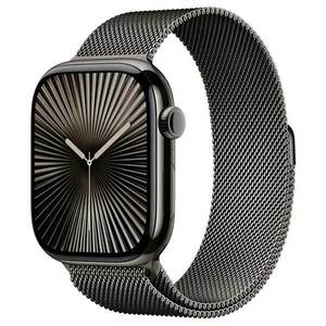 Apple Watch Series 10 GPS + Cellular 42mm Slate Titanium Case with Slate Milanese Loop kép