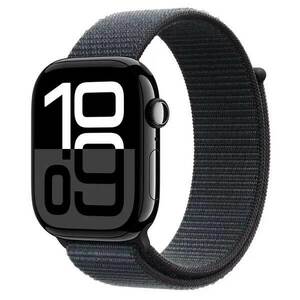 Apple Watch Series 10 GPS + Cellular 46mm Fekete alumínium sportszíjjal kép