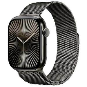 Apple Watch Series 10 GPS + Cellular 46mm Palaszürke titán milánói óraszíj - S/M kép