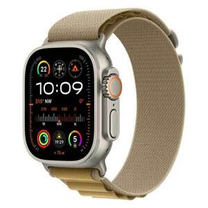 Apple Watch Ultra 2 GPS + Cellular 49mm Natural Titanium Case with Tan Alpine Loop - Large kép