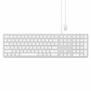 Satechi billentyűzet Aluminium Vezetékes USB Keyboard Mac számára, ezüst kép