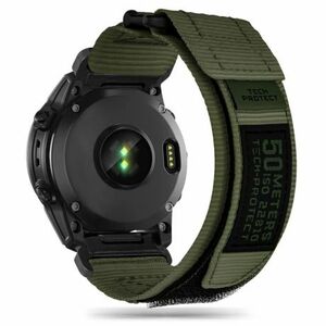 Tech-Protect Scount Pro szíj Garmin Fenix 5x / 5x Plus / 6x / 6x Pro / 7x / 8 51mm, military green kép