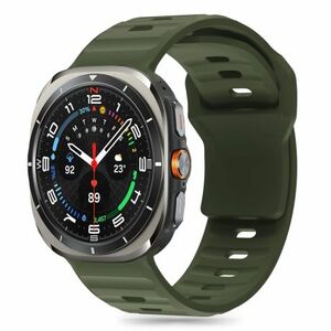 Tech-Protect Silicone Line szíj Samsung Galaxy Watch Ultra 47mm, olive green kép