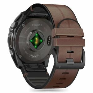 Tech-Protect Silicone Pu szíj Garmin Fenix 5x / 5x Plus / 6x / 6x Pro / 7x / 8 51mm, brown kép